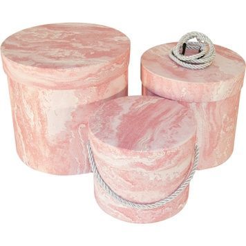 Caja de cart&oacute;n decorativa para regalos 25038710, juego de 3 pzs.
