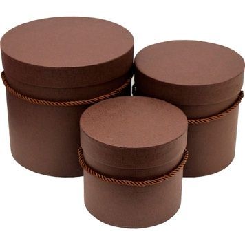 Caja de cart&oacute;n decorativa para regalos 25038418, juego de 3 pzs.