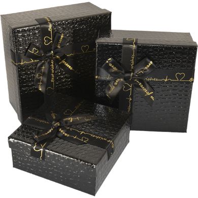 Caja de cartón decorativa para regalos 41030015, juego de 3 uds.