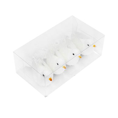 Decorative bird set 39332, packing 4 pcs.