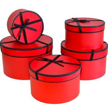 Caja de cart&oacute;n decorativa para regalos 25055657, juego de 5 pzs.