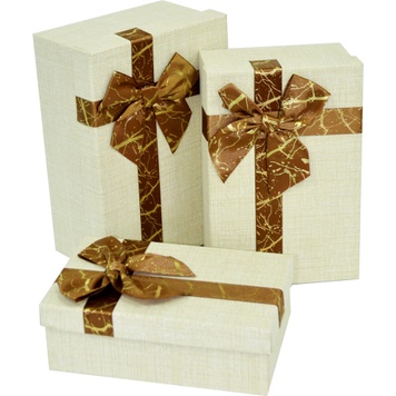 Caja de cartón decorativa para regalos 11034101, juego de 3 uds.