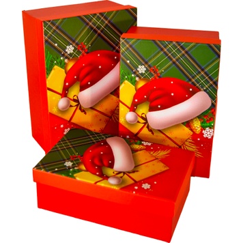 Caja de cartón decorativa para regalos 11033554, juego de 3 uds.