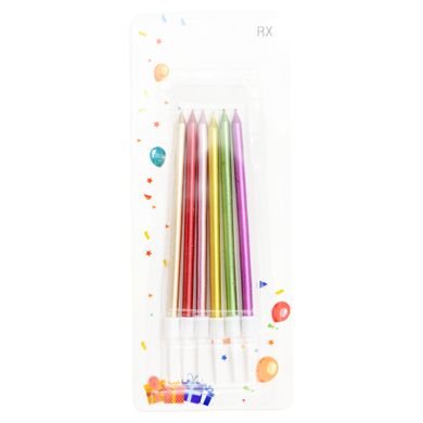 Juego de velas de colores 61160, juego de 6