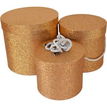 Caja de cart&oacute;n decorativa para regalos 25038437, juego de 3 uds.