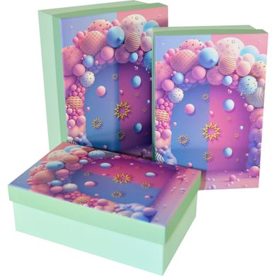 Caja de cartón decorativa para regalos 11033480, juego de 3 uds.