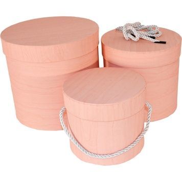 Caja de cart&oacute;n decorativa para regalos 25038598, juego de 3 piezas.