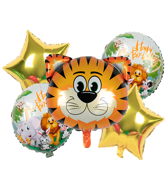 Foil balloons 4712, set of 5 pcs.