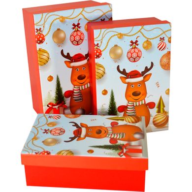 Caja de cartón decorativa para regalos 11033647, juego de 3 uds.