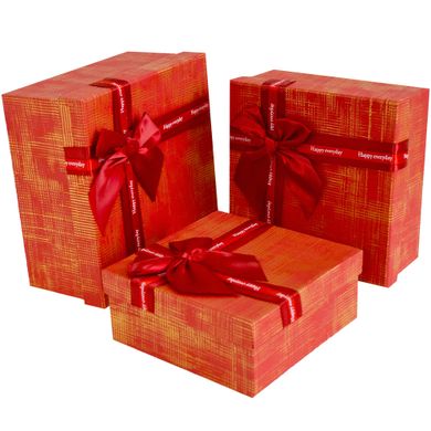 Caja de cartón decorativa para regalos 41037967, juego de 3 uds.