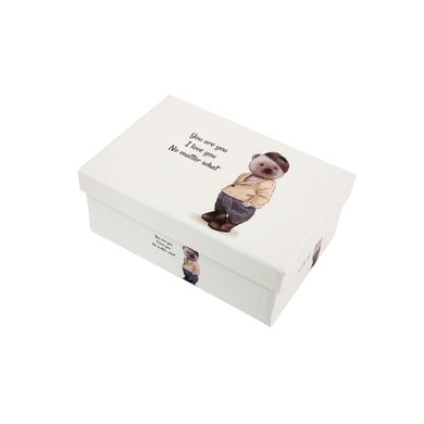 Decorative cardboard gift box 11102254, set 10pcs.